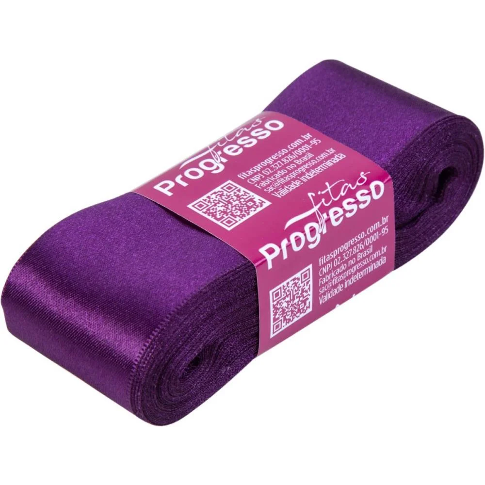 Fita De Cetim 38Mm 10M. Violeta 675 Fitas Progresso (Unidade) - imagem 3