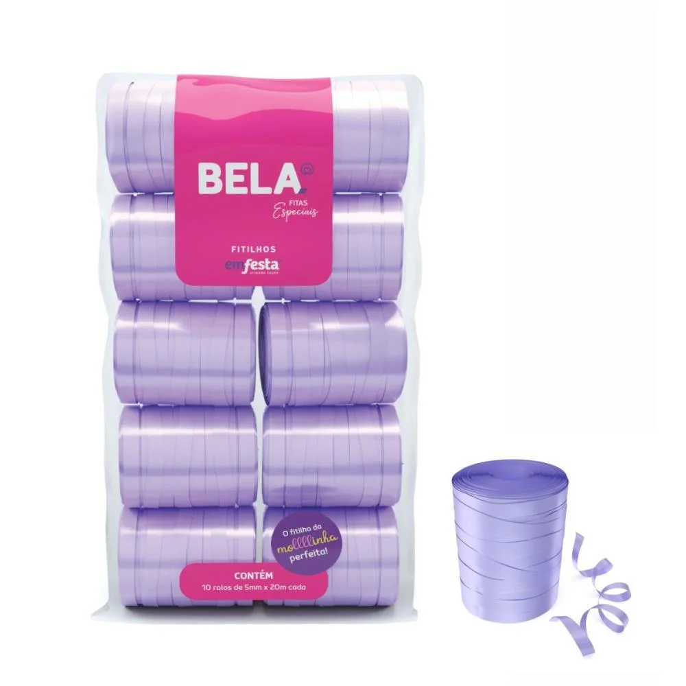 Fitilho 5Mmx50M Lilas Emfesta (Pct.c/10) - imagem 2