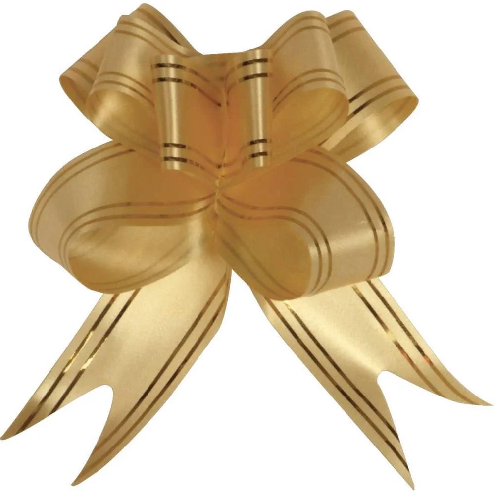 Laco Pronto Decorado 23Mmx42Cm Dour.fio Dourado Gala Embalagens (Pct/120) - imagem 3