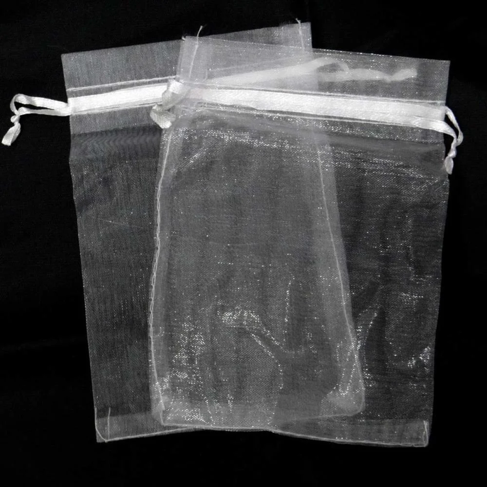 Saco De Organza Branco 10X15Cm Gala Embalagens (Pct.c/10) - imagem 4