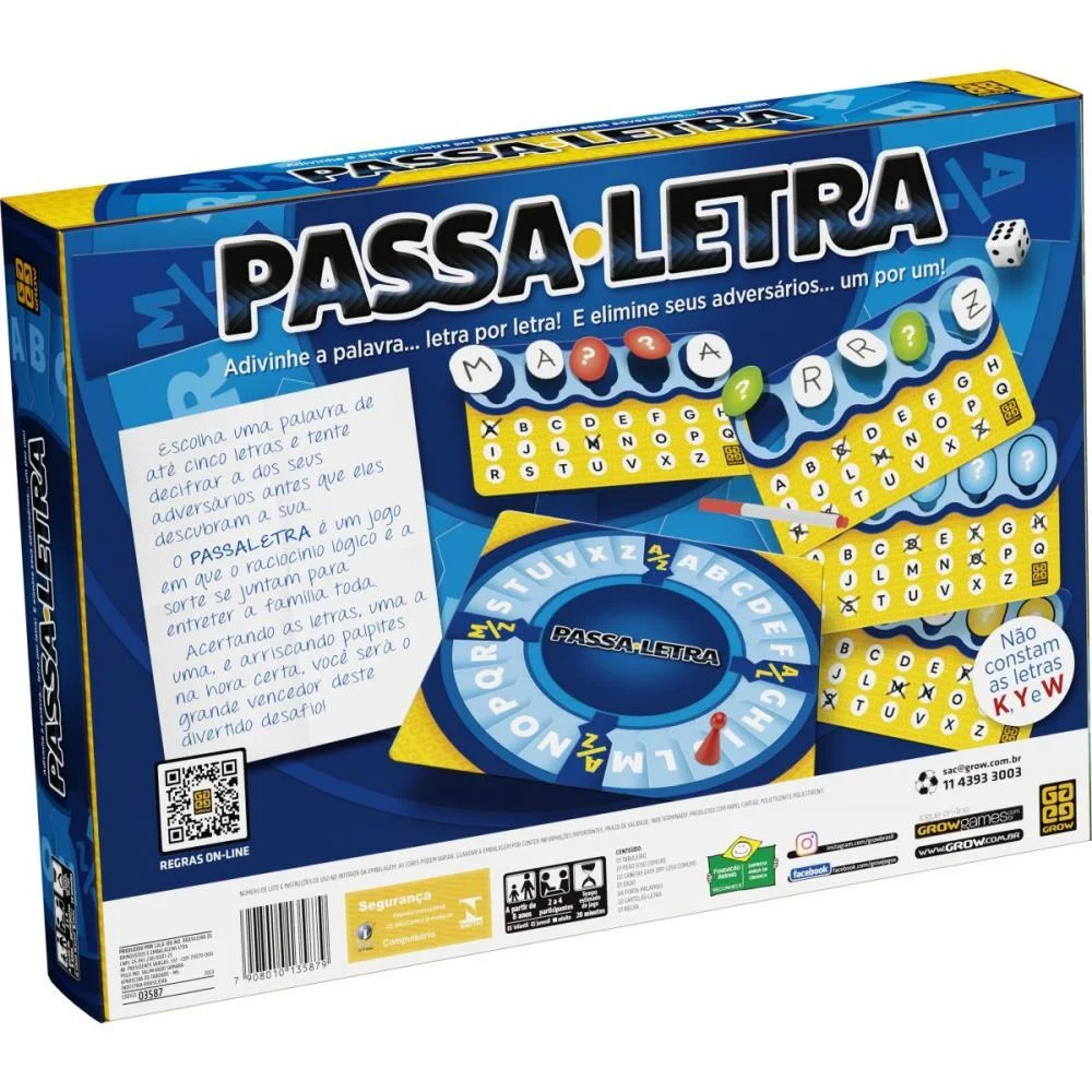 Jogo De Tabuleiro Passaletra Grow (Unidade) - imagem 5