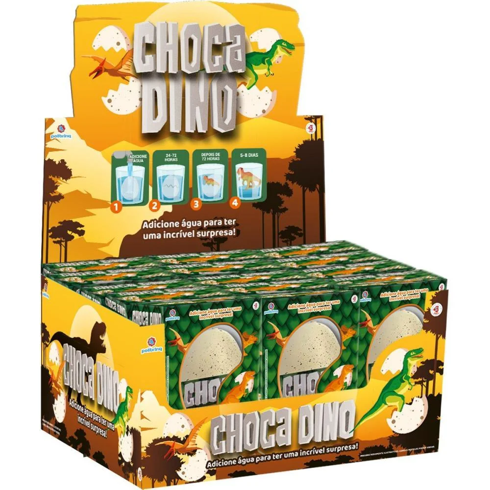 Dinossauro Ovo Surpresa Choca Dino (S) Polibrinq (Dp.c/12) - imagem 5