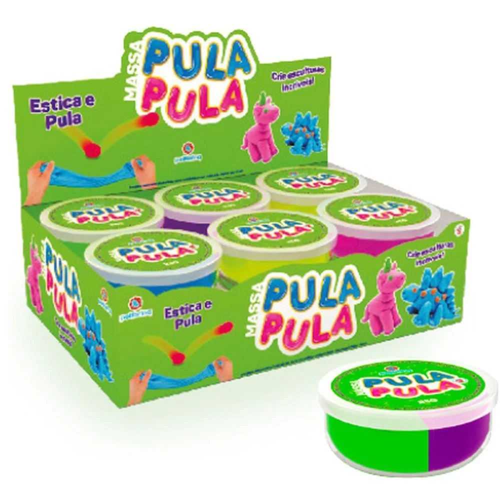 Massa De Eva Criativa Pula E Molda 25G (S) Polibrinq (Dp.c/12) - imagem 3
