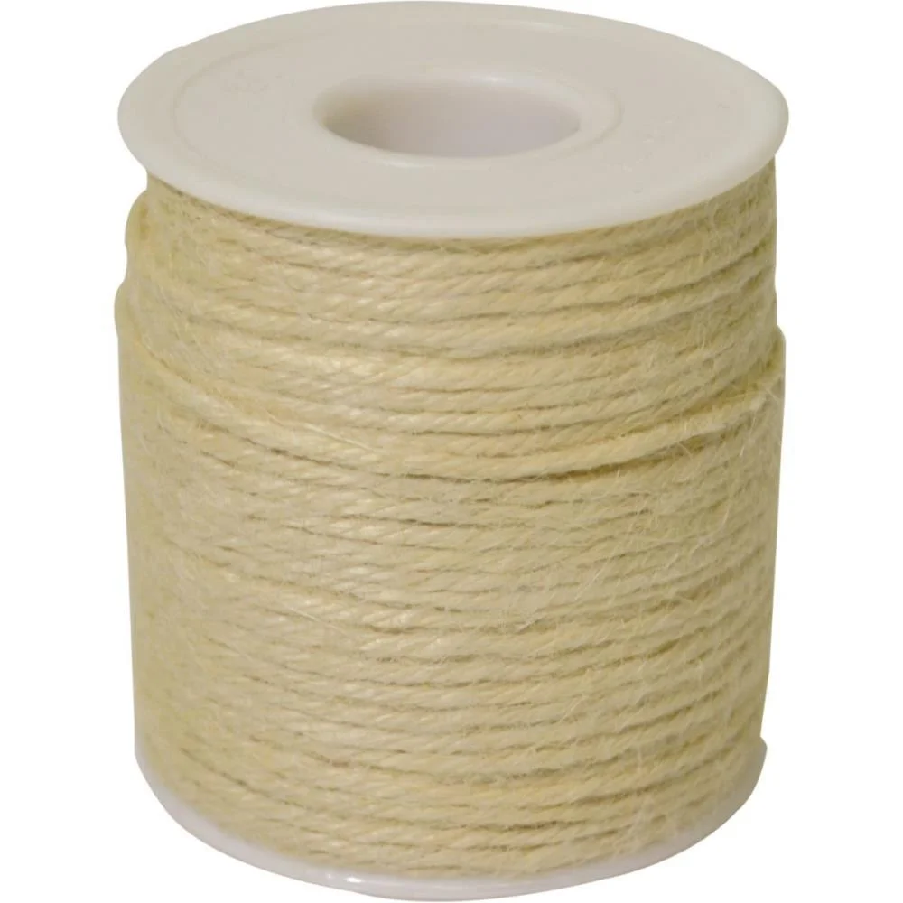 Fio De Juta 2Mm Alvejado 50M. Kit (Rolo) - imagem 3