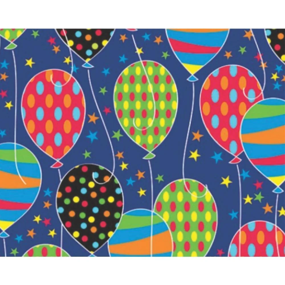 Papel Presente Bobina Couche 60Cm.mod.346 Baloes V.m.p. (Bo-100Mts) - imagem 2