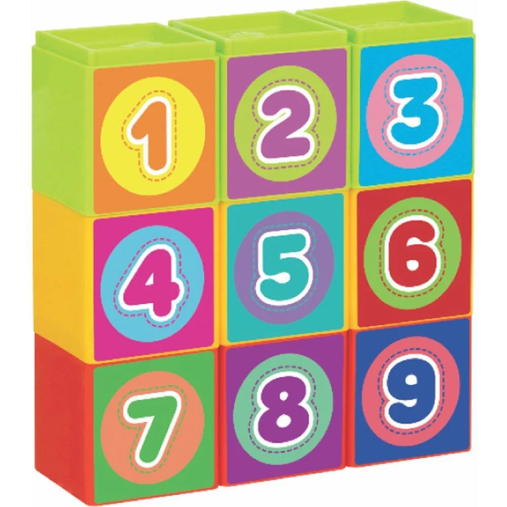 Brinquedo Educativo Cubinhos 5 Em 1 Merco Toys (Unidade) - imagem 7