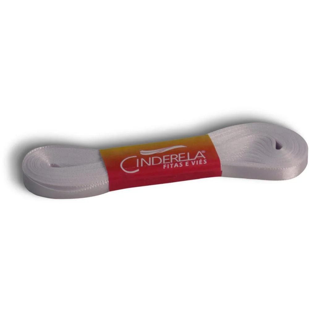 Fita De Cetim 07Mm 10M. Branco Cinderela (Unidade) - imagem 3