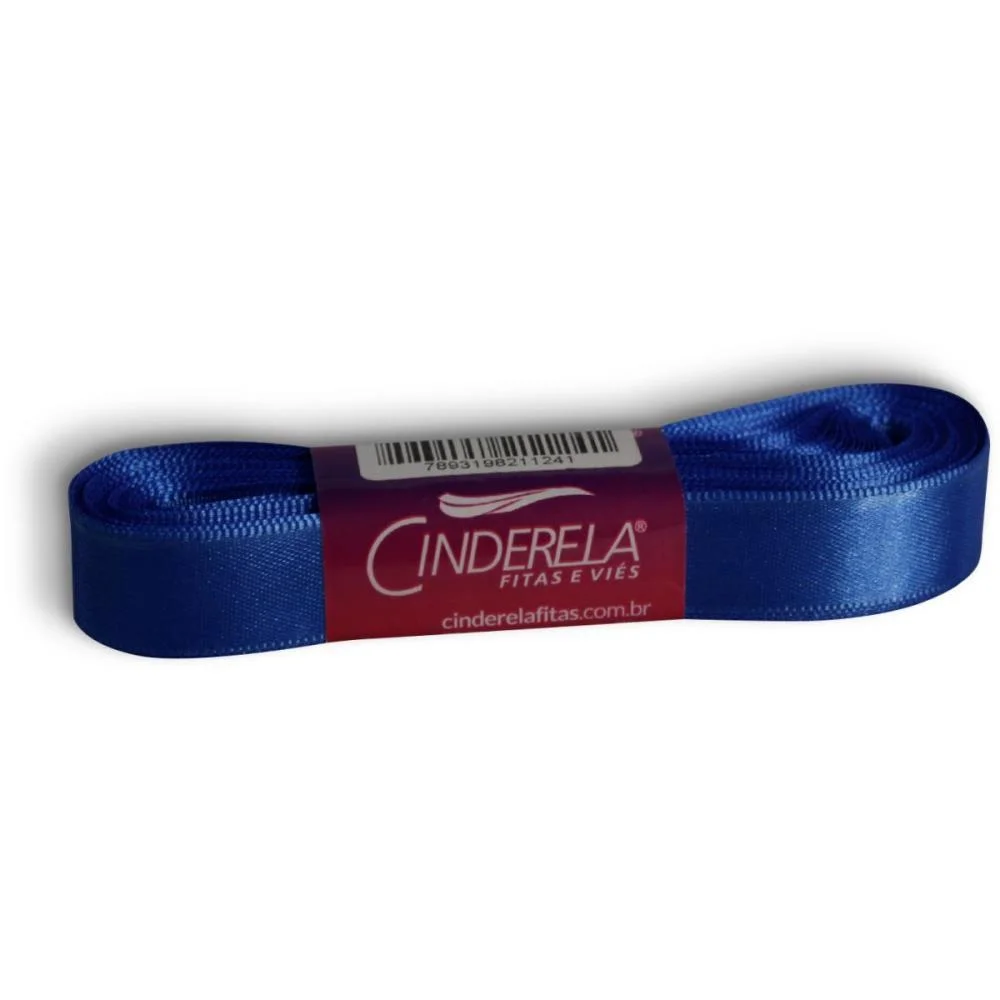 Fita De Cetim 15Mm 10M. Azul Royal Cinderela (Unidade) - imagem 3