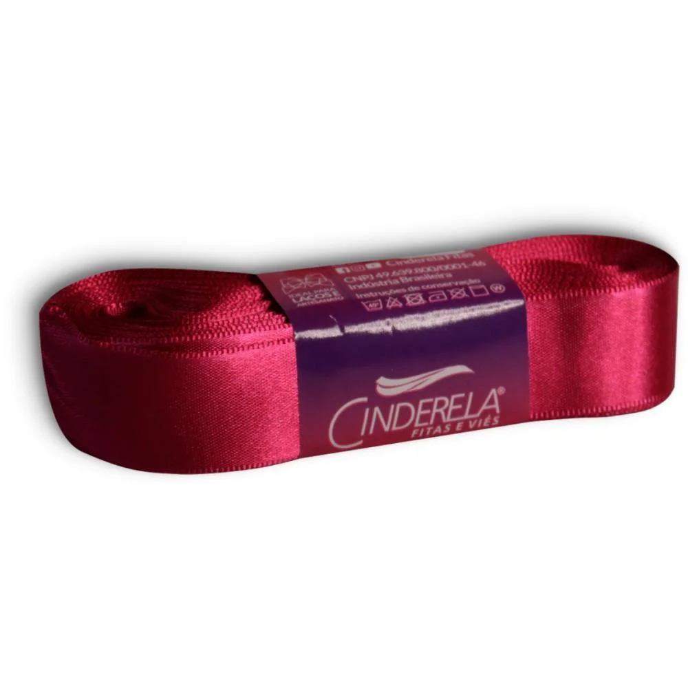 Fita De Cetim 22Mm 10M. Pink Cinderela (Unidade) - imagem 3