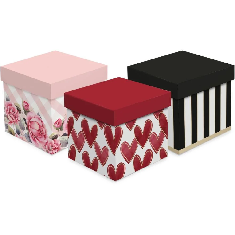 Caixa Para Presente Com Tampa 13X13X13Cm (S) Cromus (Pct.c/10) - imagem 2