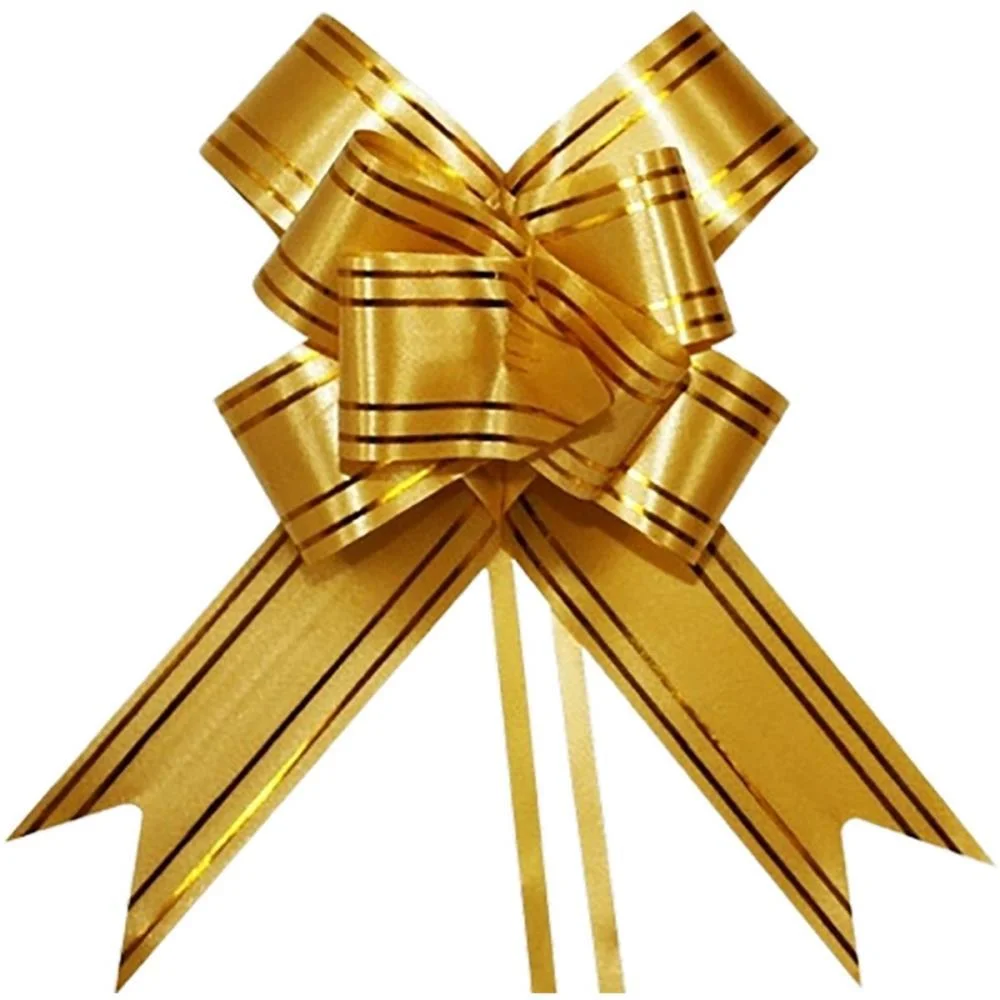 Laco Pronto Decorado 17Mmx34Cm Amarelo Fio Dourado Make+ C/ 200 Unidades - imagem 2