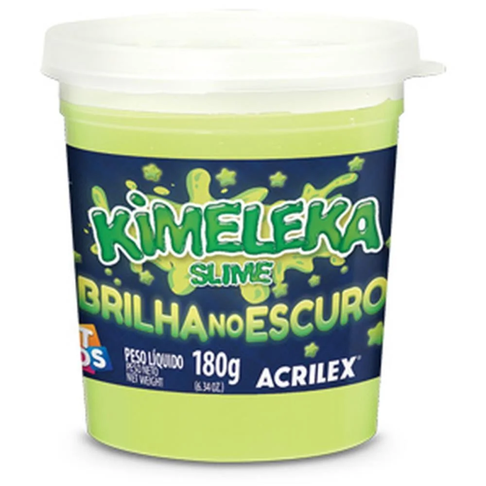 Slime Kimeleka Glow The Dark Brilha Acrilex (Dp.c/06) - imagem 2