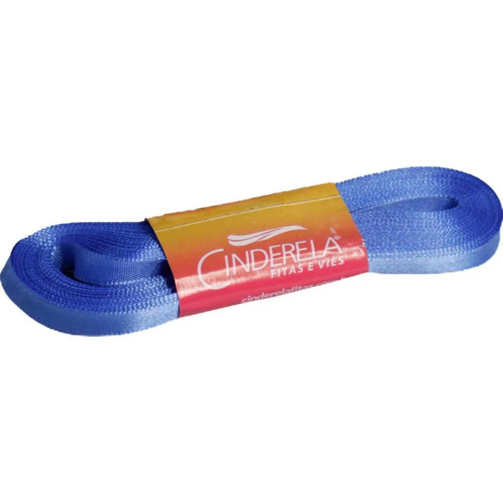 Fita De Cetim 07Mm 10M. Azul Claro Cinderela (Unidade) - imagem 2