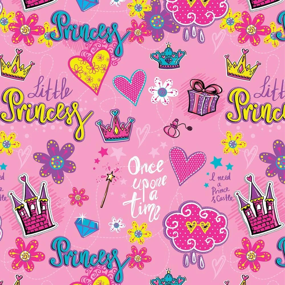 Papel Presente Bobina Couche 60Cm. Mod.141 Little Princess Gessele (Bo-100Mts) - imagem 2