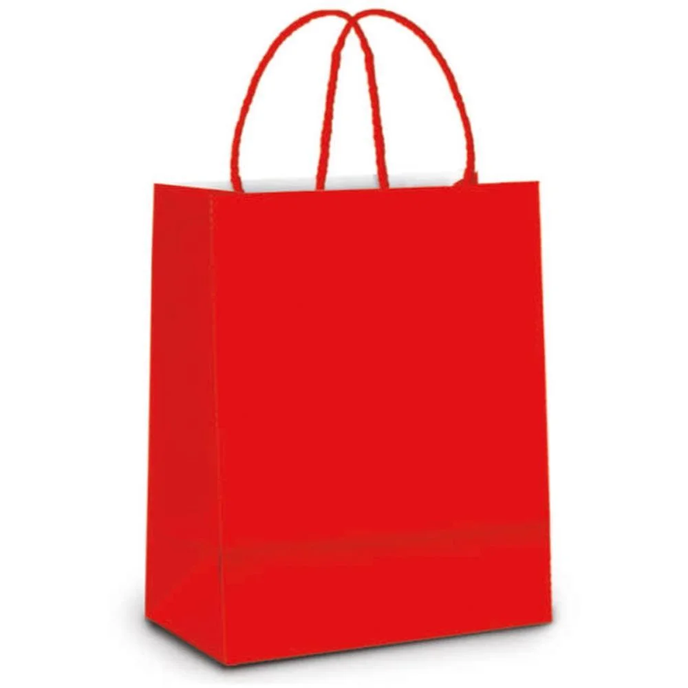Sacola Para Presente Lisa Vermelha G 32X26,5X13Cm Packpel (Pct.c/10) - imagem 3