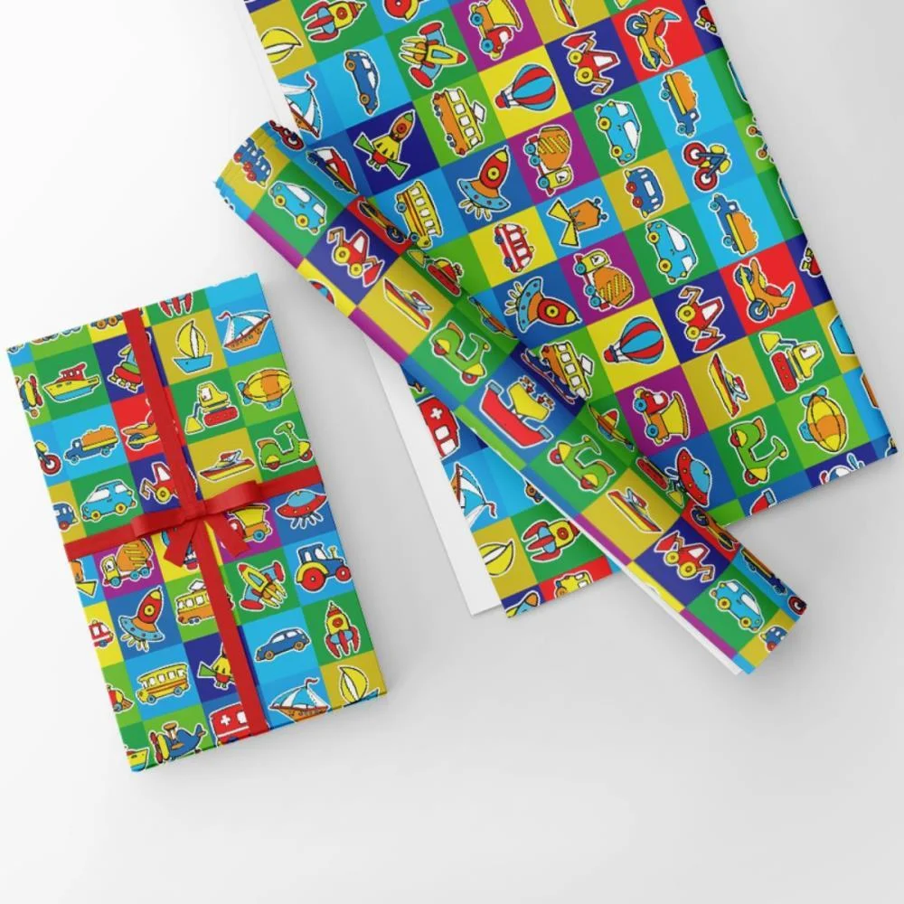Papel Presente Bobina Couche 40Cm. Mod.124 Brinquedos Gessele (Bo-100Mts) - imagem 4