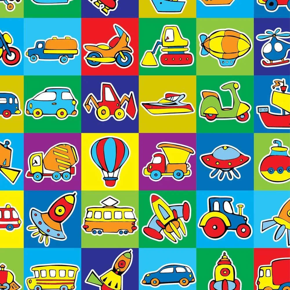 Papel Presente Bobina Couche 60Cm. Mod.124 Brinquedos Gessele (Bo-100Mts) - imagem 2