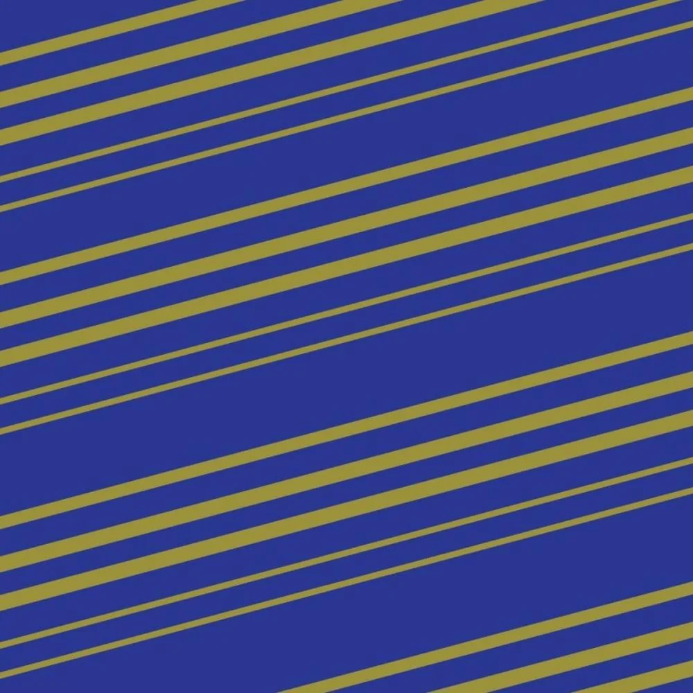 Papel Presente Bobina Couche 60Cm. Mod.319 Listrado Az/Ouro Gessele (Bo-100Mts) - imagem 5