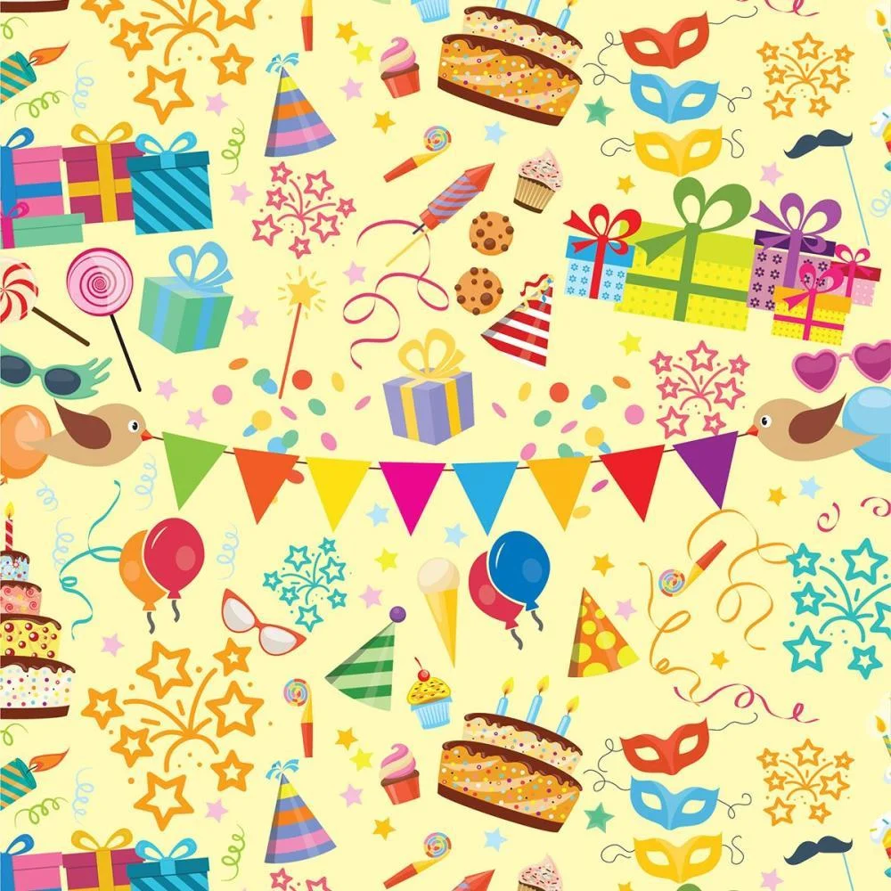 Papel Presente Bobina Couche 60Cm. Mod.155 Festa/Presentes Gessele (Bo-100Mts) - imagem 5