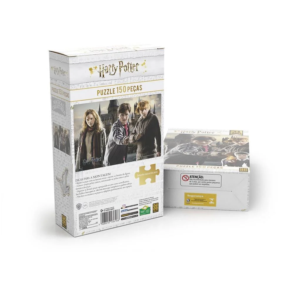 Quebra-Cabeca Cartonado Harry Potter 150 Pcs Grow (Unidade) - imagem 5