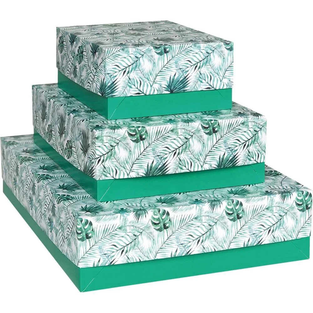 Caixa Para Presente Com Tampa Natureza Md 26X19,5X7,5 Sortid Cristina (Pct.c/16) - imagem 2