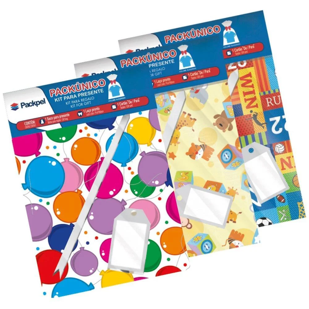 Saco Metalizado 25X37Cm Infantil Saco+Laco+Tag (S) Packpel (Pct.c/30) - imagem 3