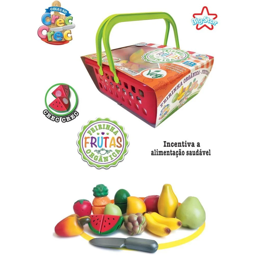 Brincando De Casinha Crec Crec Feirinha Organica Fr Big Star (Unidade) - imagem 2
