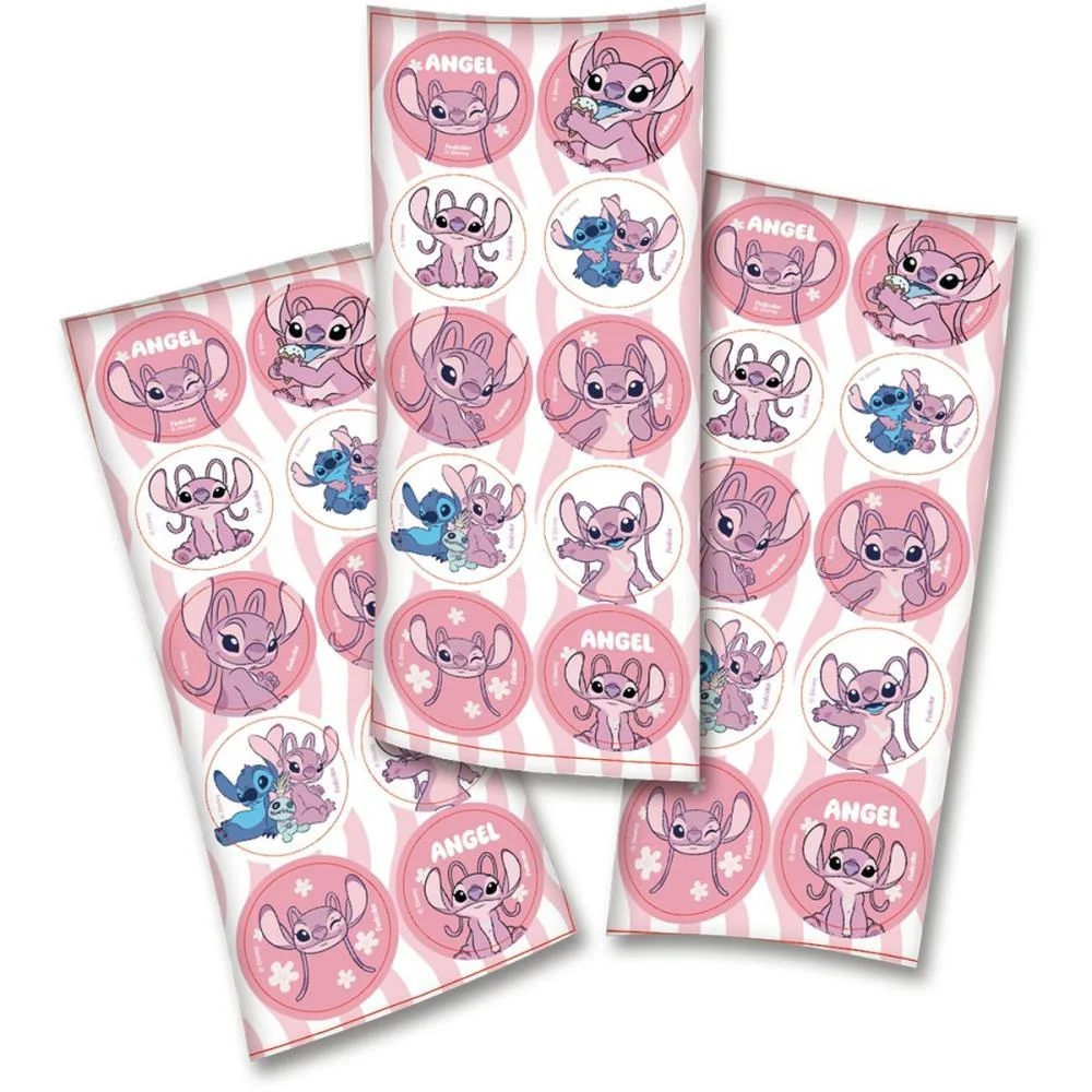 Adesivos Decorados Stitch Angel Rs.9,5X23Cm C/3Ou Festcolor (Cartela) - imagem 3