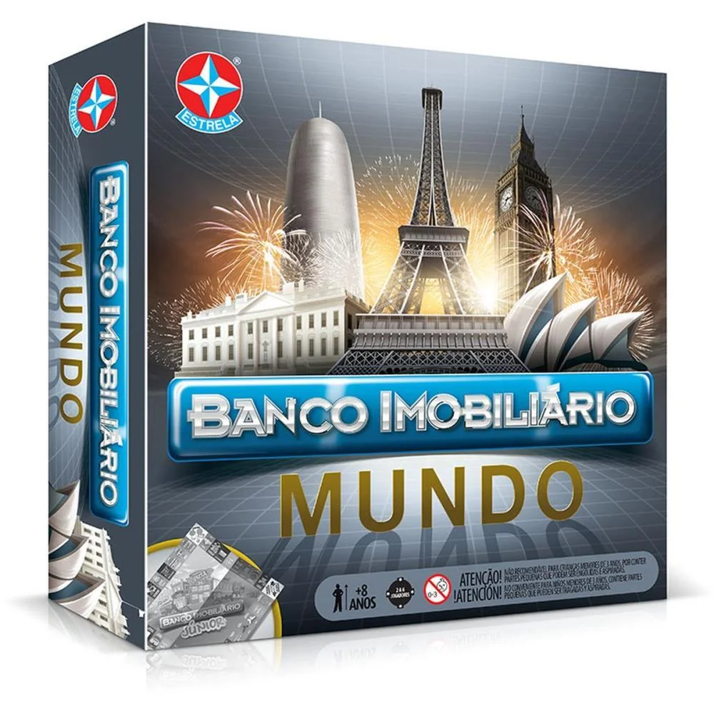 Jogo De Tabuleiro Banco Imobiliario Mundo Estrela (Unidade) - imagem 3