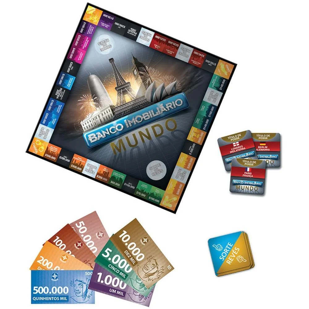 Jogo De Tabuleiro Banco Imobiliario Mundo Estrela (Unidade) - imagem 4
