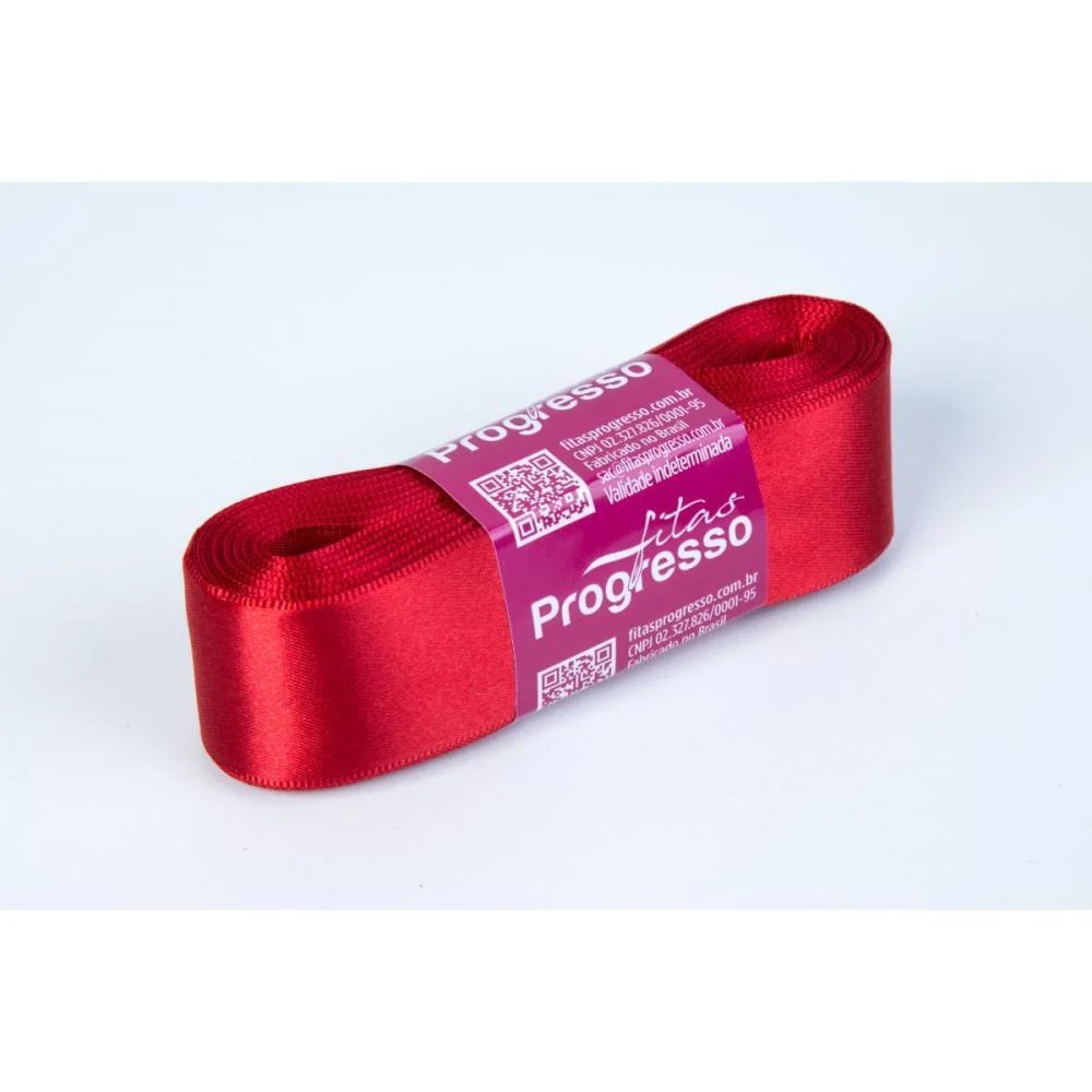 Fita De Cetim 30Mm 10M. Vermelho 209 Fitas Progresso (Unidade) - imagem 2