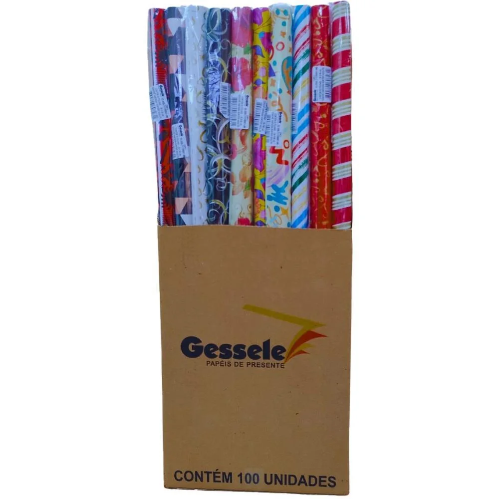 Papel Presente 100X60Cm. Adulto (S) Gessele (Dp.c/100) - imagem 2