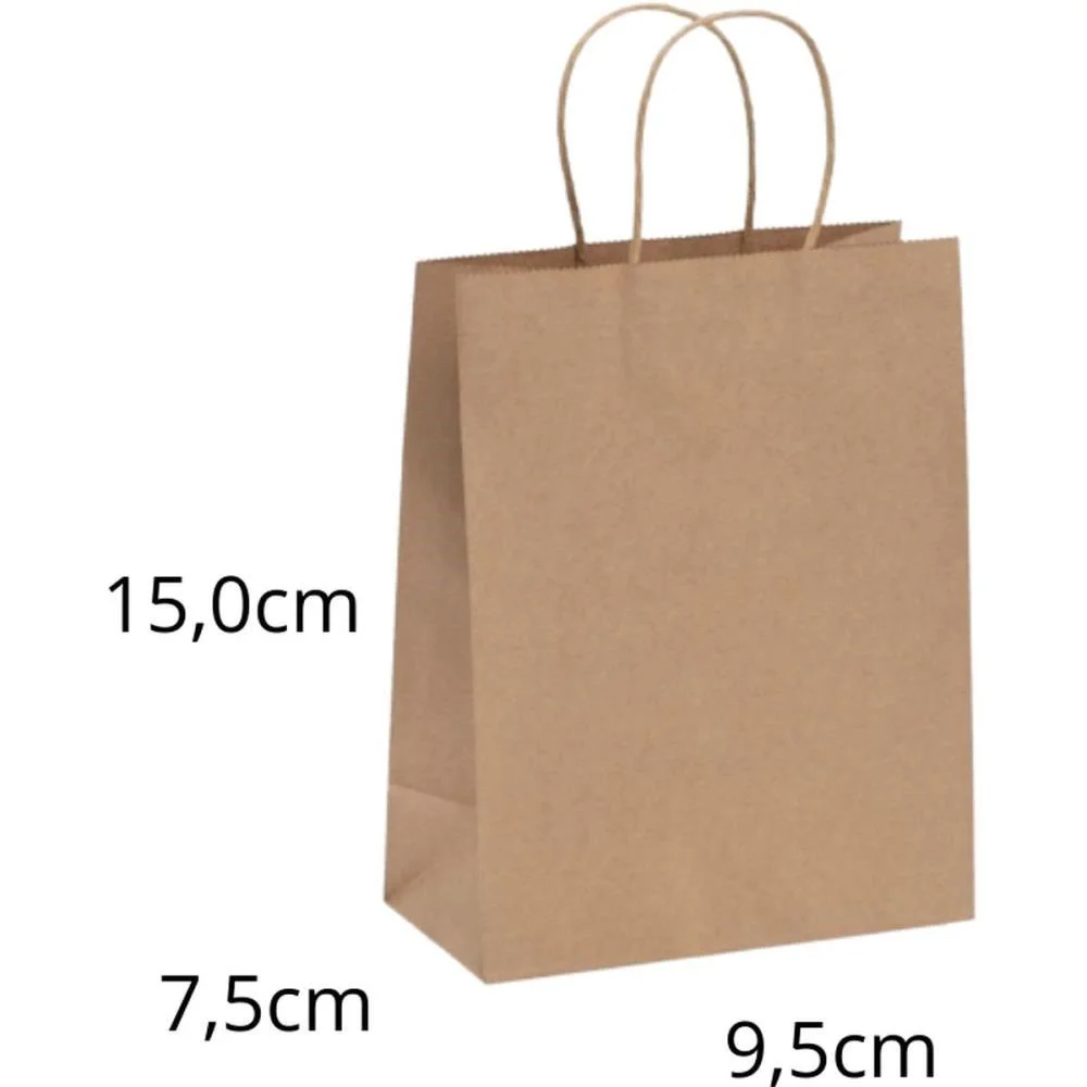 Sacola Para Presente Kraft Mini 15X9,5X7,5Cm Scrity (Pct.c/10) - imagem 3