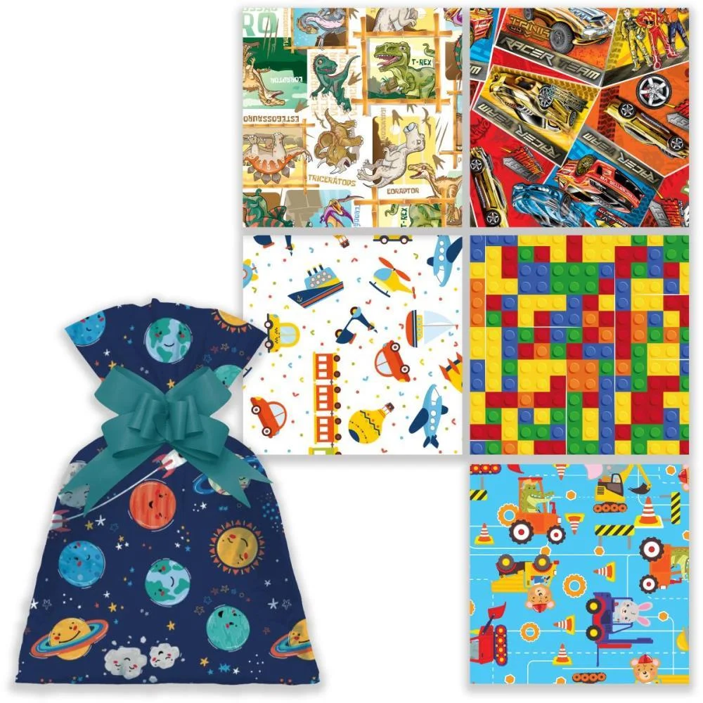Saco Metalizado 50X70Cm Infantil Masculino 50X69Cm (S) Gala Embalagens (Pct.c/50) - imagem 3