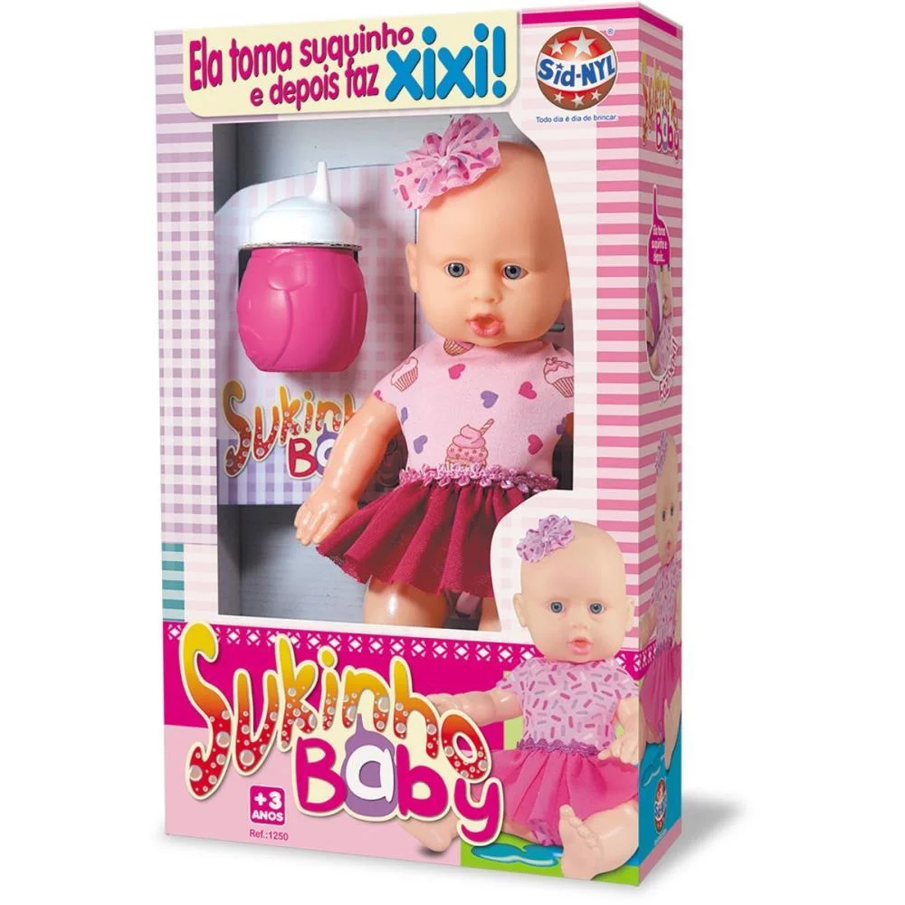 Boneca Com Mecanismo Sukinho Baby Sid-Nyl (Unidade) - imagem 5