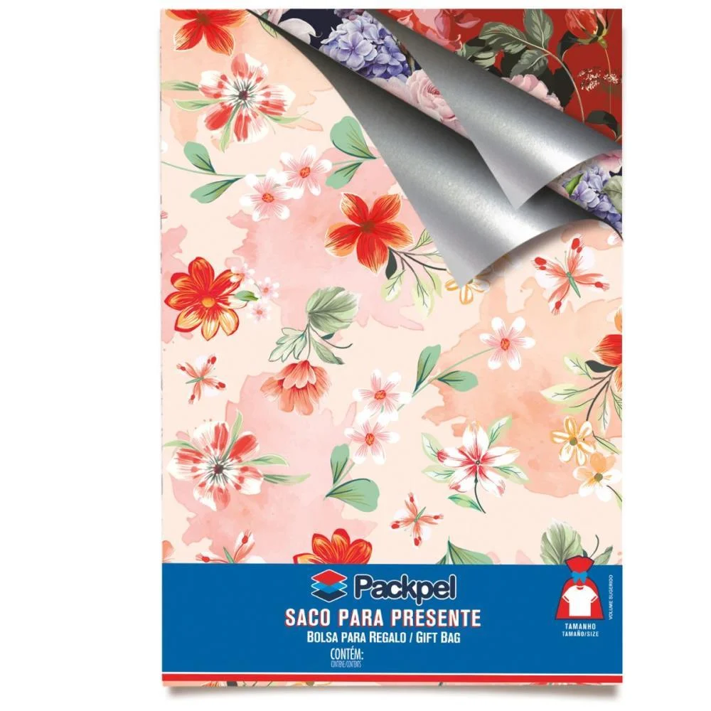 Saco Metalizado 35X55Cm Feminino Sortido Packpel (Pct.c/100) - imagem 3