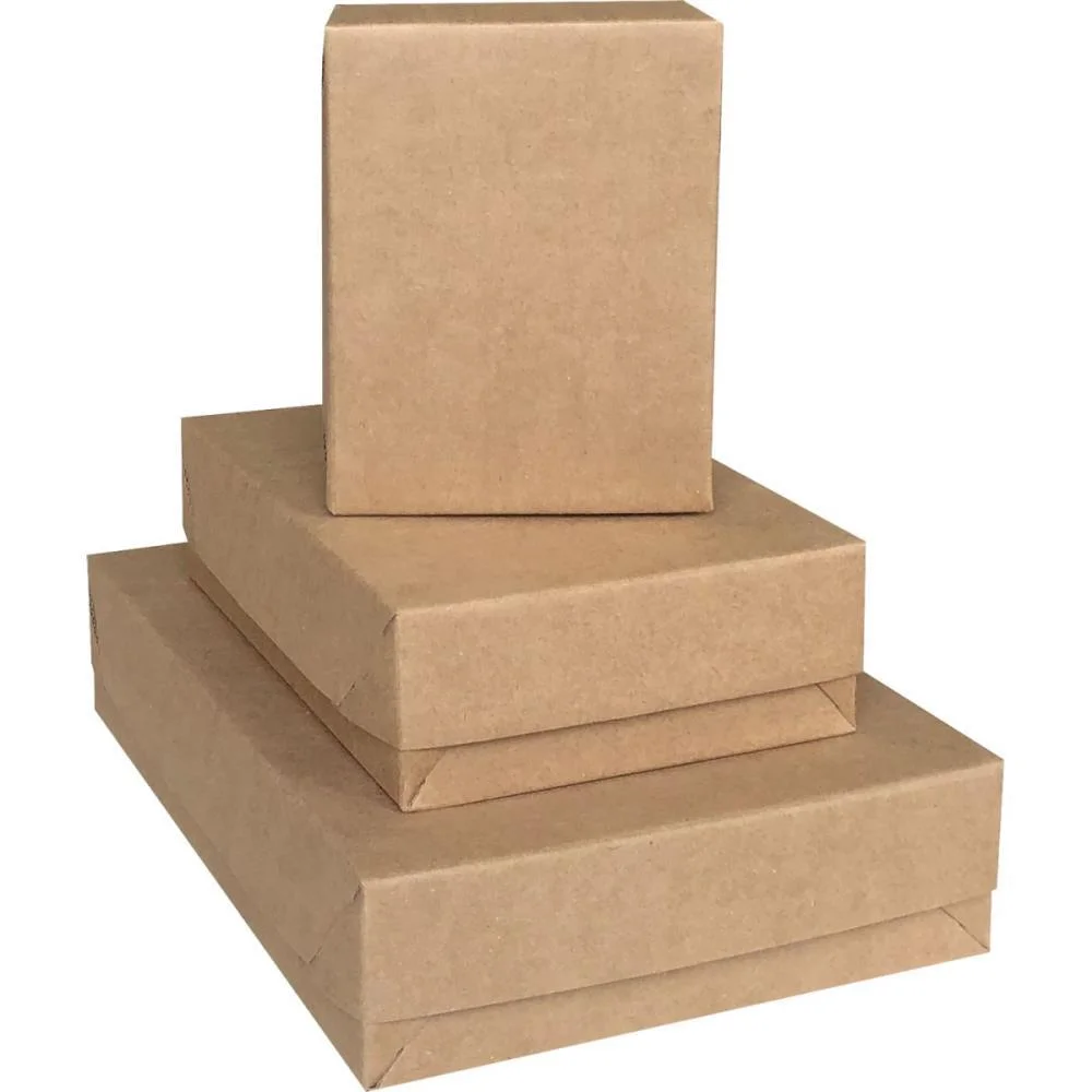 Caixa Para Presente Com Tampa Kraft Forte Peq. 14,5X19X7,5Cm Cristina (Pct.c/10) - imagem 2