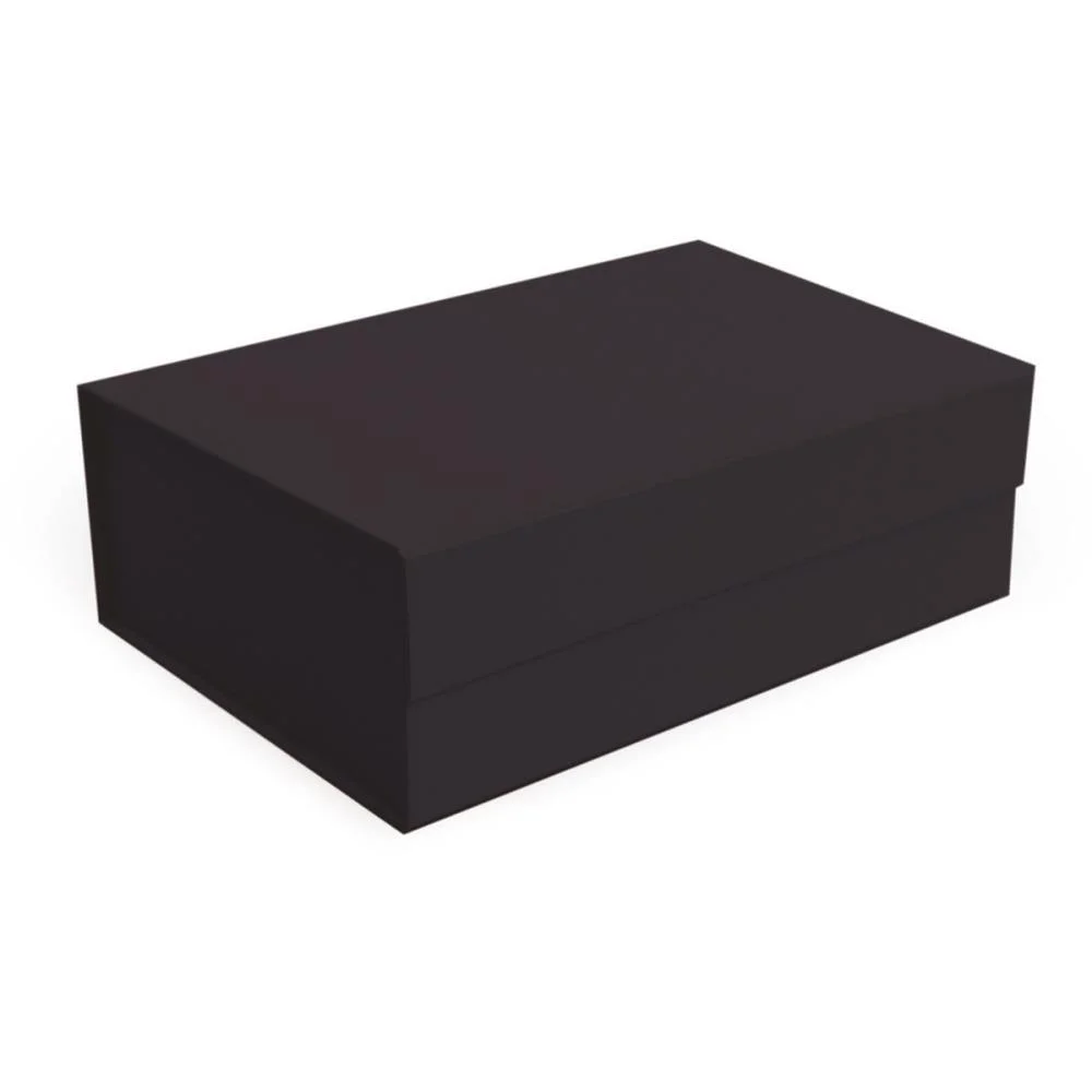 Caixa Para Presente Com Tampa Rigida Dobravel Preta 29X21X9C Cromus (Unidade) - imagem 3