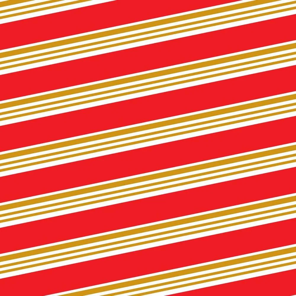 Papel Presente Bobina Couche 60Cm. Mod.321 Vermelho C/Listr Gessele (Bo-100Mts) - imagem 4
