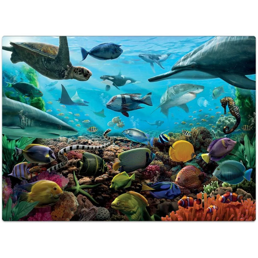 Quebra-Cabeca Cartonado Criaturas Marinhas 1000Pcs Toyster (Unidade) - imagem 5