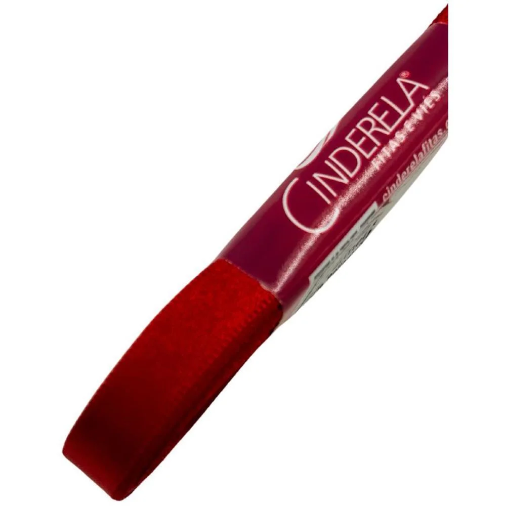 Fita De Cetim 10Mm 10M. Vermelho Cinderela (Unidade) - imagem 3