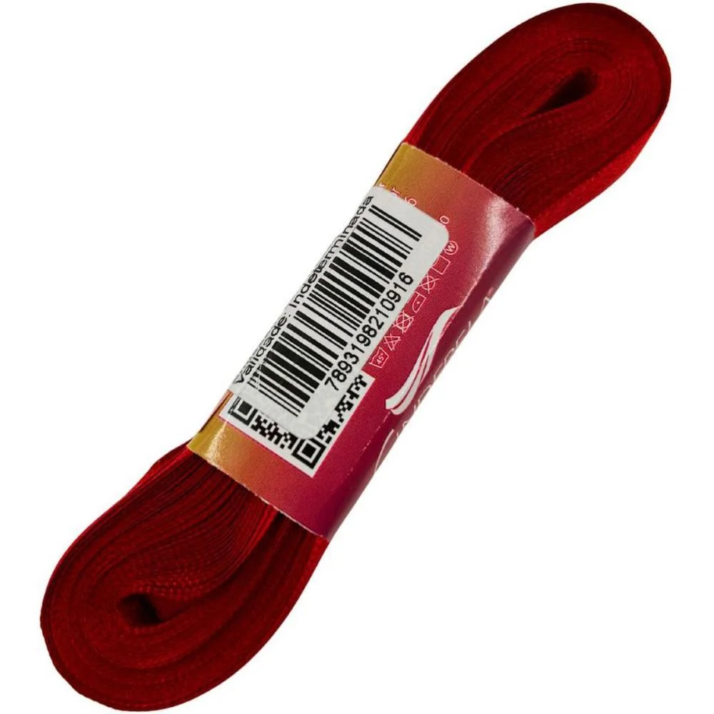 Fita De Cetim 10Mm 10M. Vermelho Cinderela (Unidade) - imagem 5