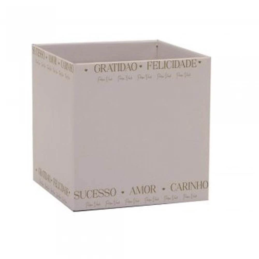 Cachepot Paper Decorado Pote 15 Essencia Nude Qd 15X15 Xingo Embalagens (Pct.c/10) - imagem 2