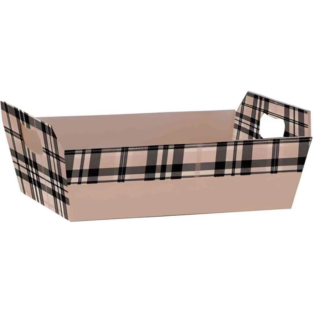 Cesta De Papel Nude G 28,5X20X9Cm Xingo Embalagens (Pct.c/04) - imagem 3