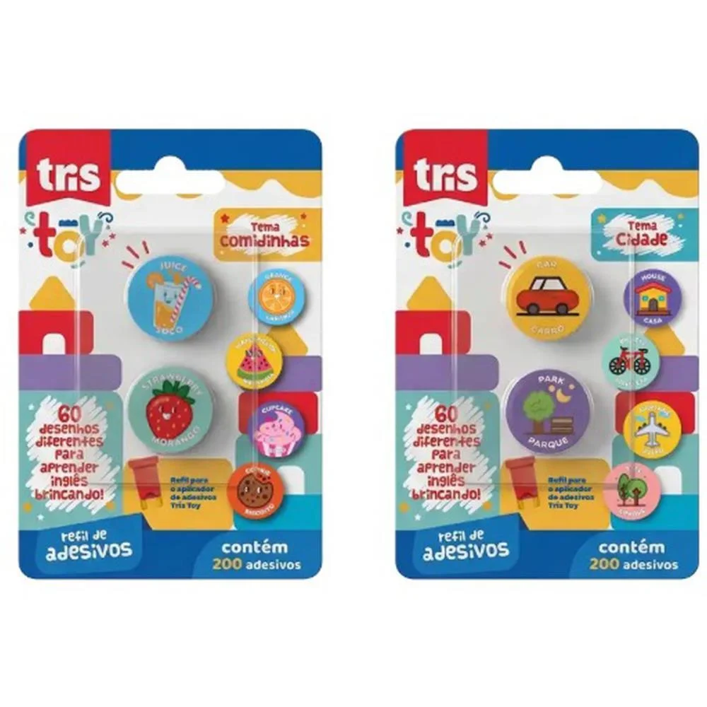 Adesivos Decorados Tris Toy Refil De Adesiv.c/200 Summit (Cartela) - imagem 3