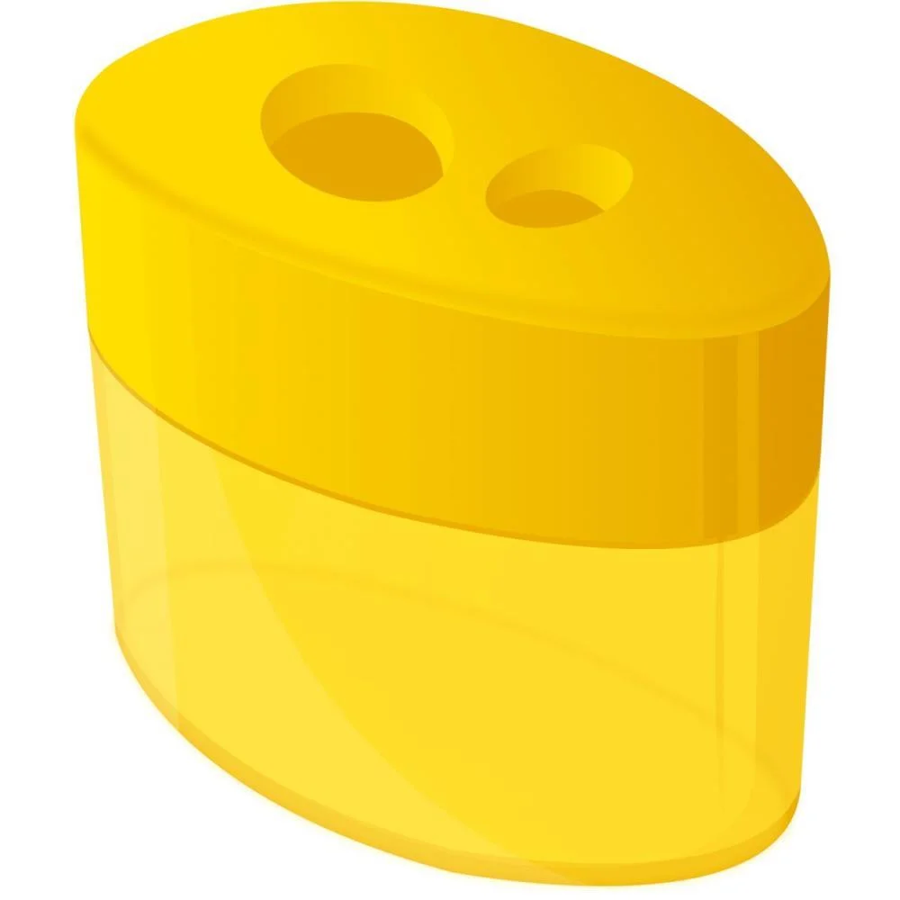 Apontador Com Deposito 2 Furos Cis-346 Plastico Cores Sort. Sertic (Cx.c/12) - imagem 4