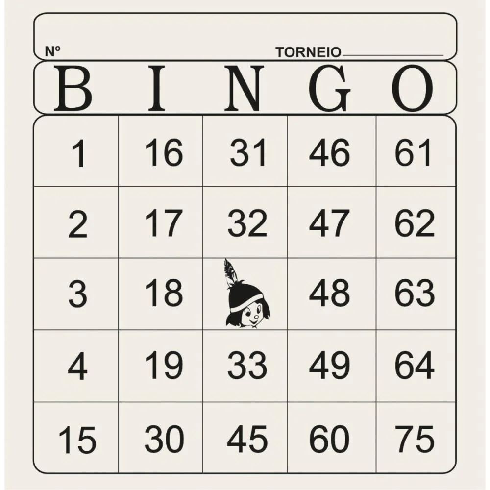 Bloco Para Bingo Jornal 120X108Mm 100 Folhas Tamoio (Pct.c/15) - imagem 4