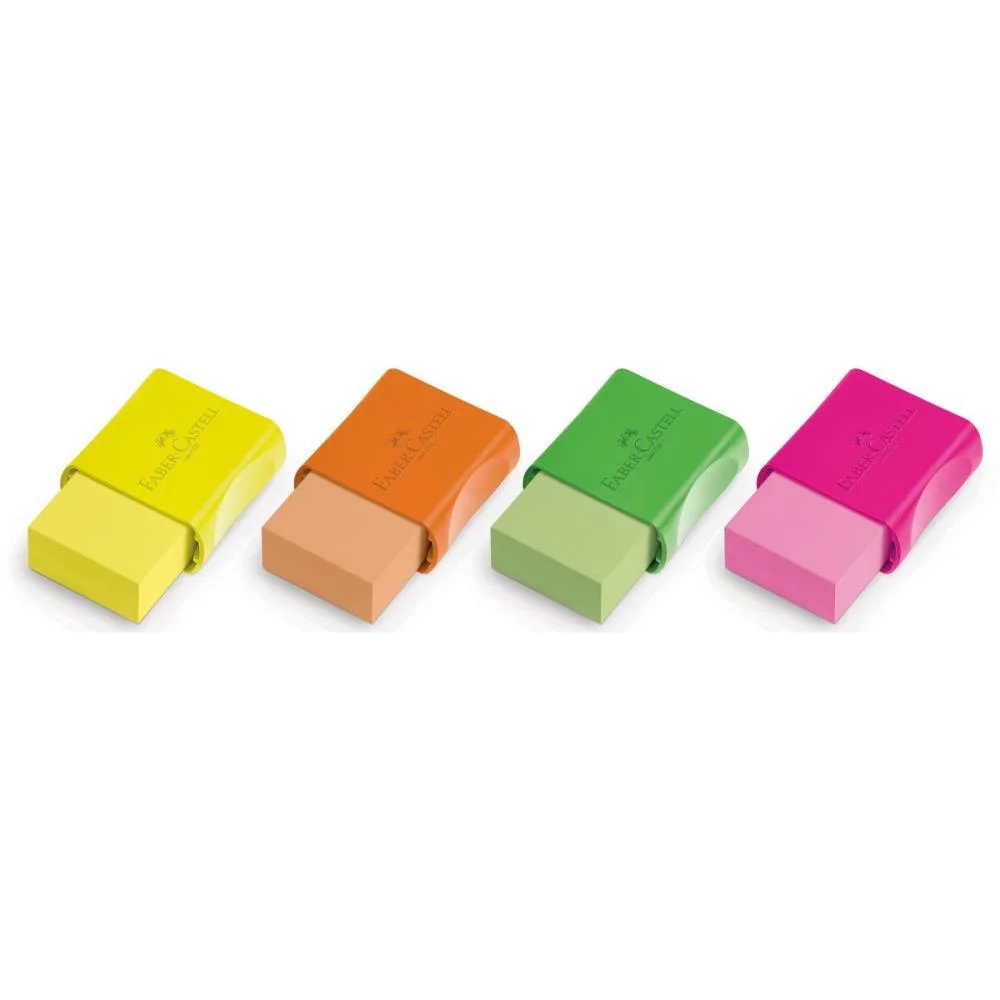 Borracha Colorida Fc Max Neon 4 Cores Faber-Castell (Dp.c/24) - imagem 4