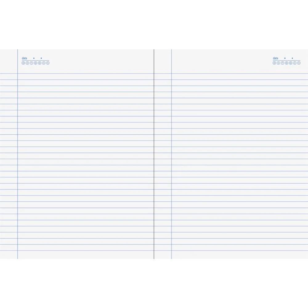 Caderno Brochura 1/4 Capa Dura Stiff 48 Folhas Azul Jandaia (Pct.c/10) - imagem 4