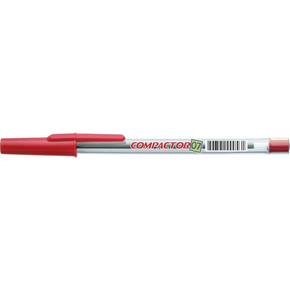 Caneta Esferografica 0,7Mm Fina Vermelha Compactor (Cx.c/50) - imagem 4